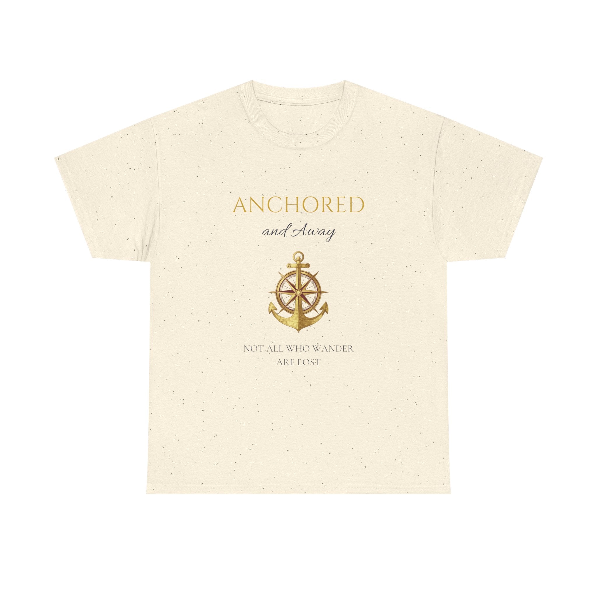 Anchored and Aware Anchor Graphic Tee — Inspirational Nautical Shirt