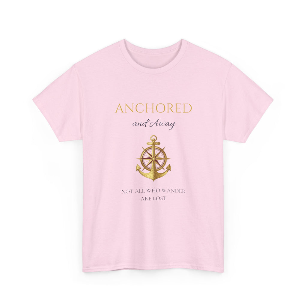 Anchored and Aware Anchor Graphic Tee — Inspirational Nautical Shirt