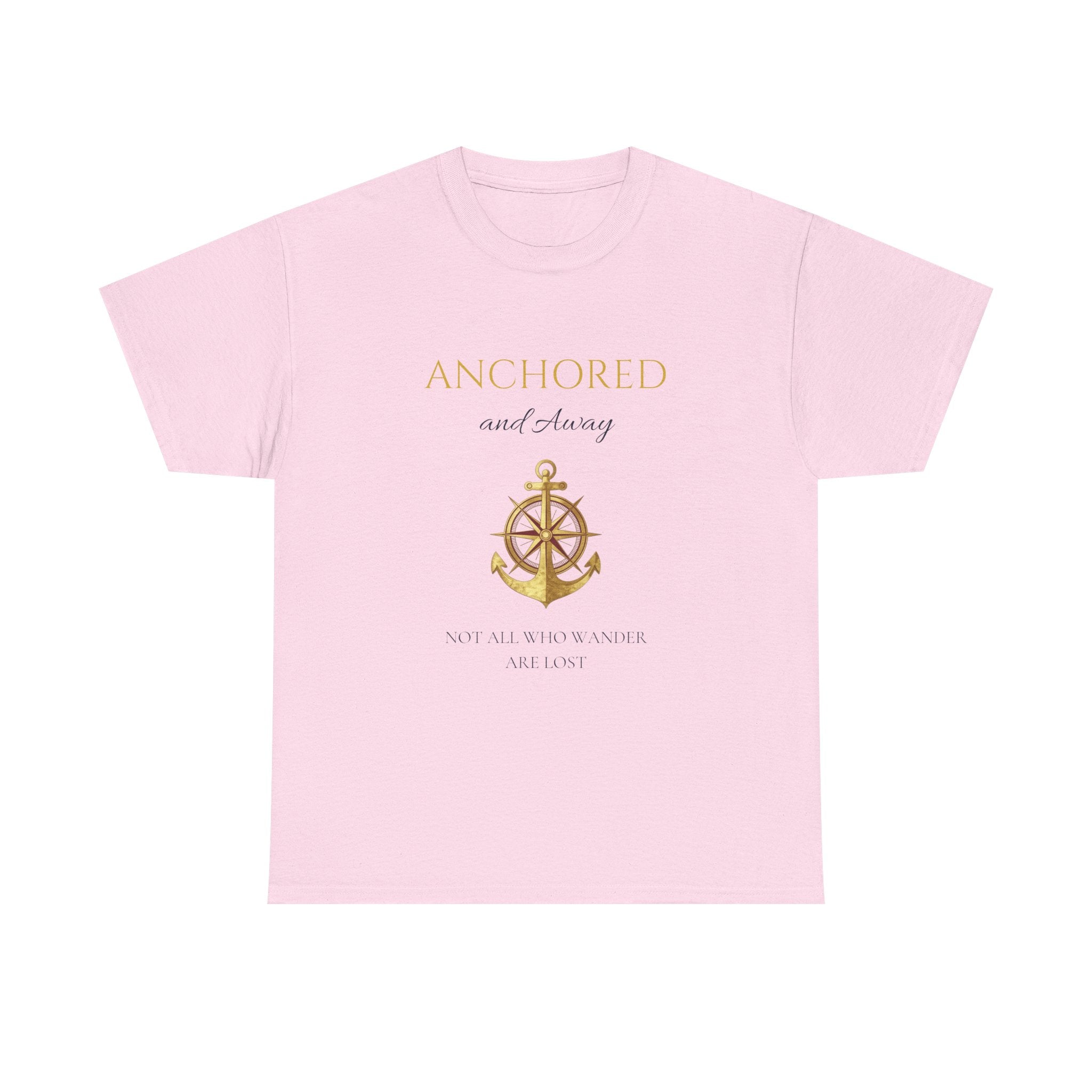 Anchored and Aware Anchor Graphic Tee — Inspirational Nautical Shirt