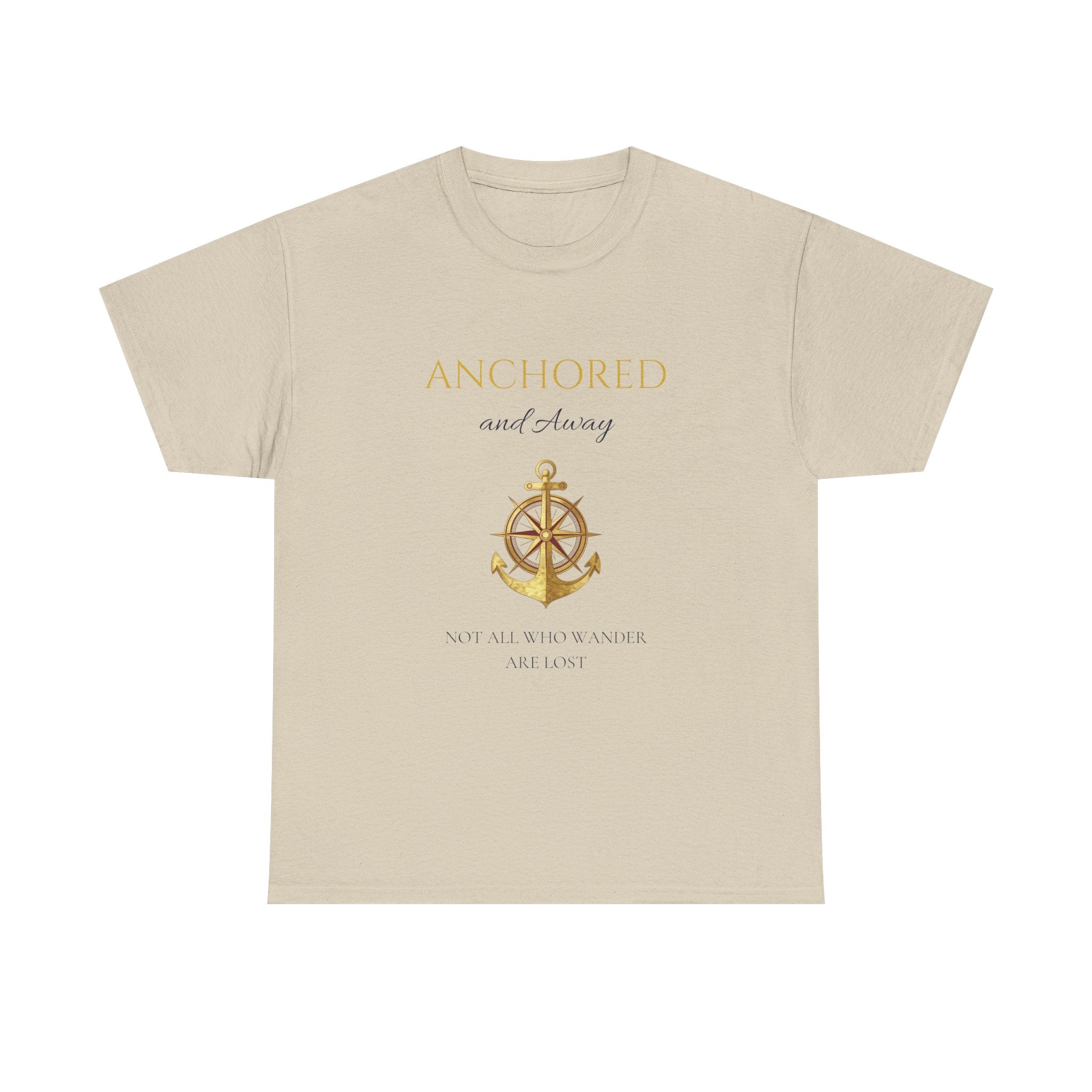 Anchored and Aware Anchor Graphic Tee — Inspirational Nautical Shirt