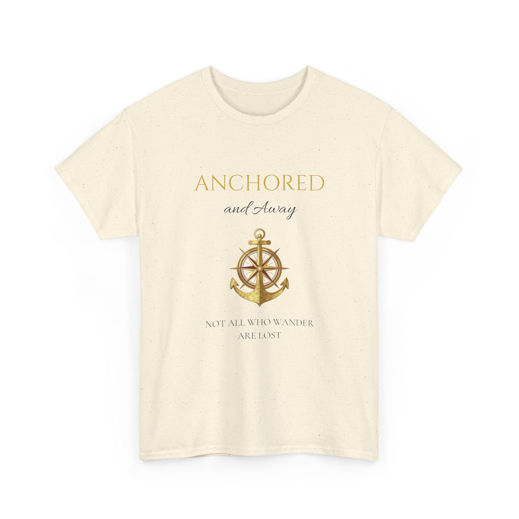 Anchored and Aware Anchor Graphic Tee — Inspirational Nautical Shirt