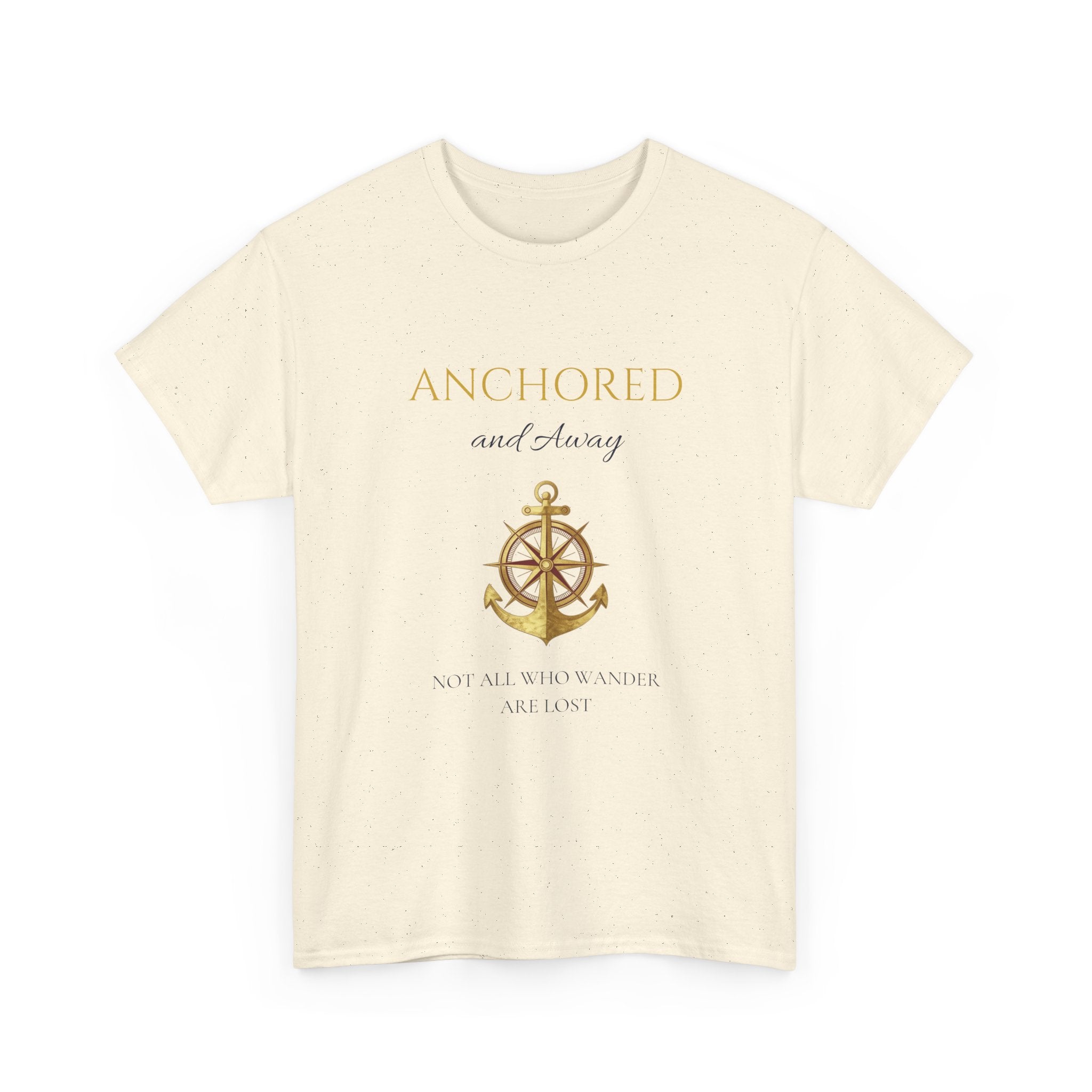 Anchored and Aware Anchor Graphic Tee — Inspirational Nautical Shirt